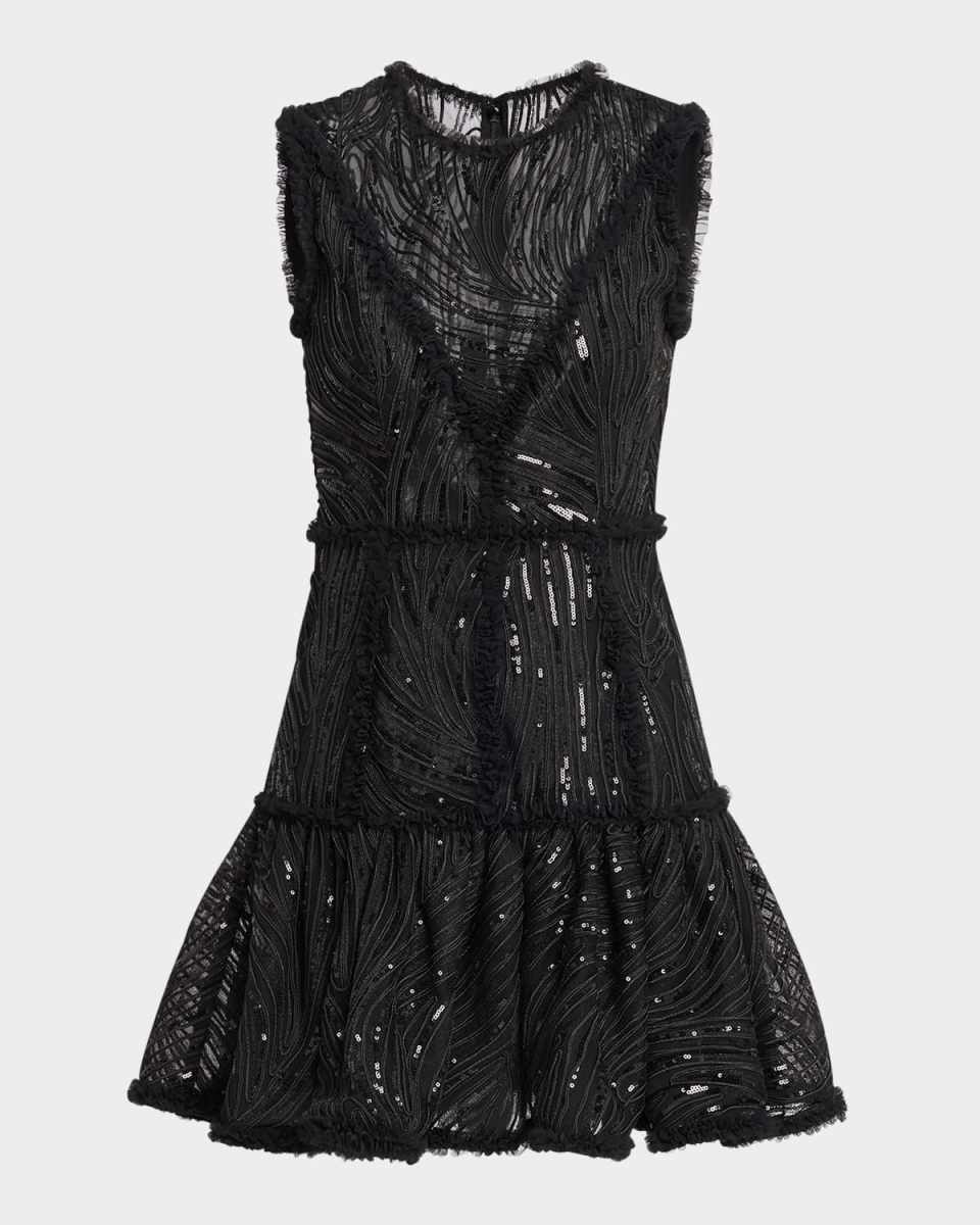 Ellis Sleeveless Lace Mini Dress